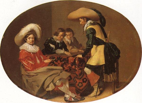 Willem Cornelisz Duyster Officers Playing Backgammon